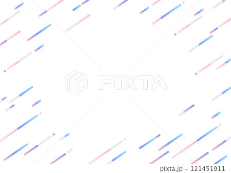 斜めの幾何学の背景デザイン　ピンクとブルー 121451911