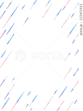 斜めの幾何学の背景デザイン　ピンクとブルー 121451912