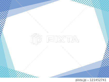 幾何学 フレーム 青 水色 ストライプ シンプル	 幾何学 フレーム 青 水色 ストライプ シンプル	 121452741