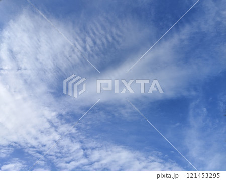 Dramatic Sky with Fluffy White Clouds 121453295