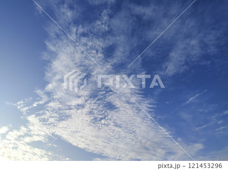 Expansive Sky with Wispy Clouds Expansive Sky with Wispy Clouds 121453296