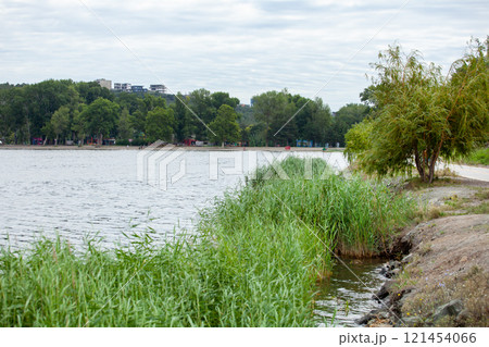 Beautiful view of Lisi lake in Tbilisi 121454066