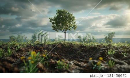 Save The Soil Ecological Advertising 121456672