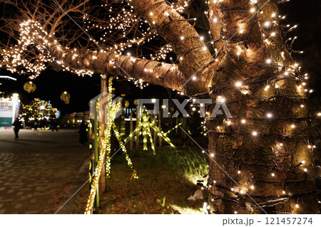 煌めく冬のイルミネーション 121457274