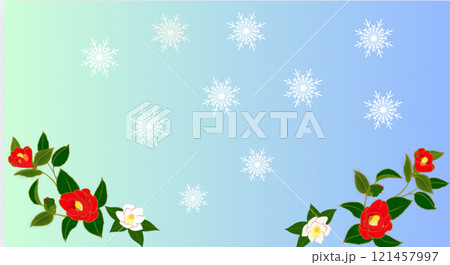 椿 冬の花 121457997