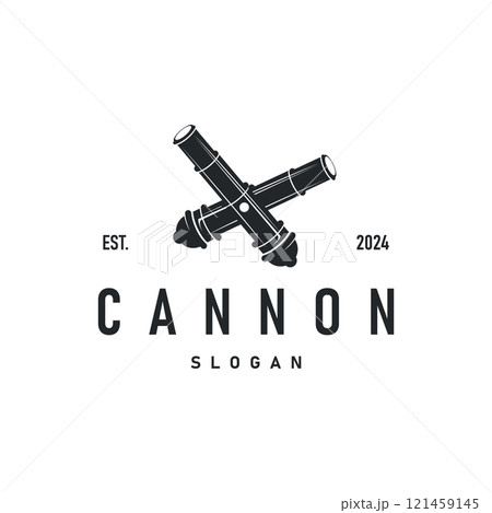 simple military cannon logo design army weapon template illustration symbol simple military cannon logo design army weapon template illustration symbol 121459145