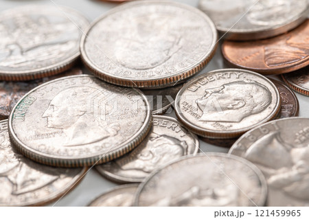 米ドル硬貨　us dollar coins 121459965