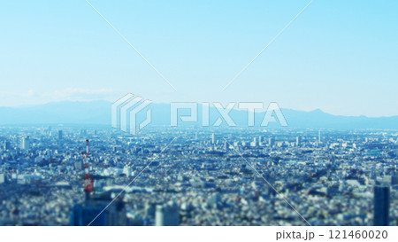 展望台から見た街並み　チルトシフト 121460020