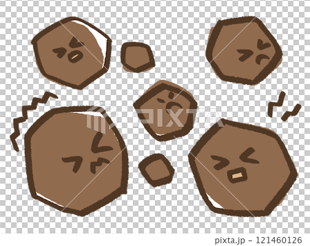 かわいいころころうんちの手書き風イラスト 121460126