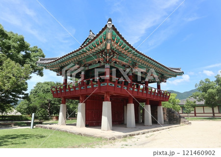 楽安邑城民俗村の高床建築 楽安邑城民俗村の高床建築 121460902