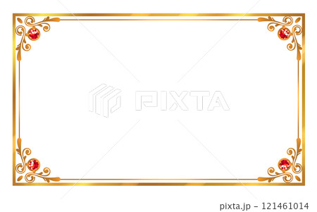 ゴールド装飾フレーム　宝石付き 121461014