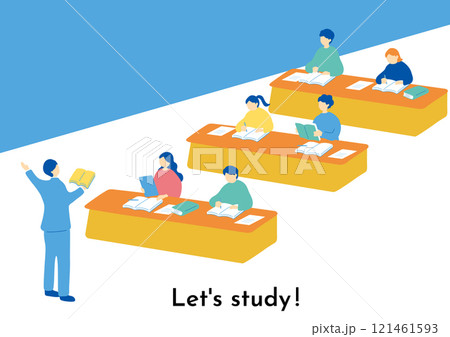 勉強する人達 121461593