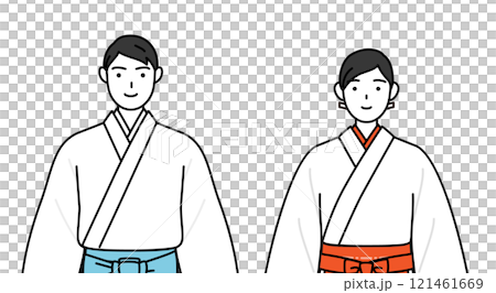 神官與巫女面向前方 神官與巫女面向前方 121461669