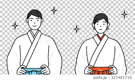 雙手叉腰的神官與巫女 雙手叉腰的神官與巫女 121461710