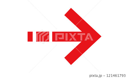 矢印 単体 単品 矢印 単体 単品 121461793