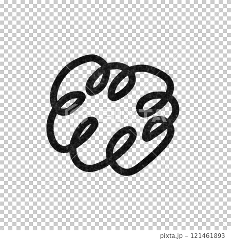 手繪可愛模糊標記抑鬱垃圾灰塵 121461893