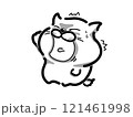 怒る猫 121461998