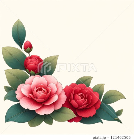 椿のイラスト 椿のイラスト 121462506