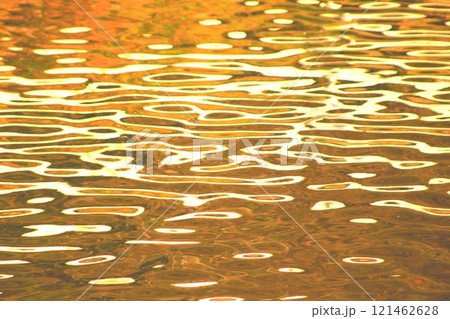 水面の波模様を絵画の世界 121462628