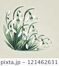 スノードロップのイラスト 121462631