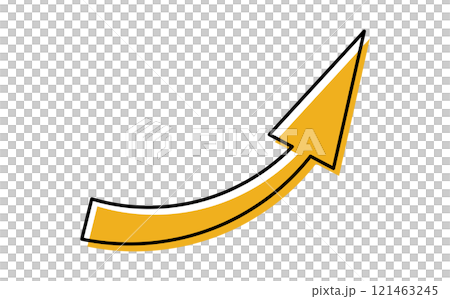 矢印　単体　単品 121463245