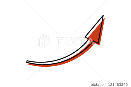 矢印　単体　単品 121463246