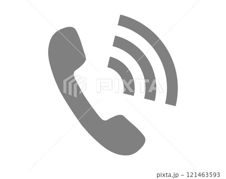 電話マーク（受話器のアイコン） 121463593