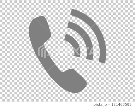 電話マーク（受話器のアイコン） 121463593