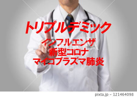 トリプルデミック　医療のイメージ写真 121464098