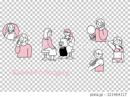 去整容手術的女性插畫集 121464117