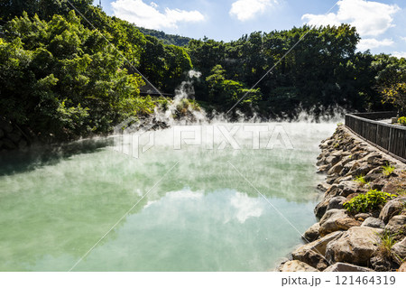 Beautiful view of Thermal Valley in Beitou, Taipei, Taiwan, Located beside Beitou Hot Spring Park. Beautiful view of Thermal Valley in Beitou, Taipei, Taiwan, Located beside Beitou Hot Spring Park. 121464319