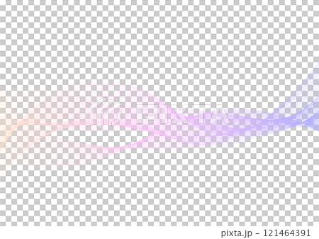 グラデーション 波形 ラインウェーブ グラフィック 背景素材 121464391