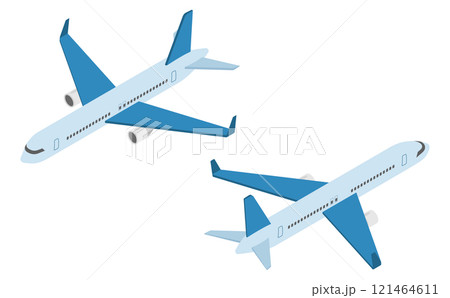 アイソメトリックイラスト：飛行機 121464611