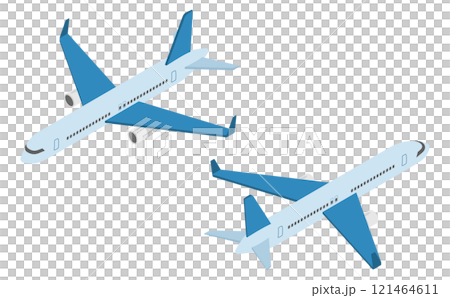 アイソメトリックイラスト：飛行機 121464611
