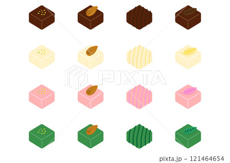 四角いチョコレート 121464654