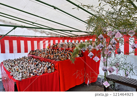 素盞雄神社(すさのお神社)桃の節供の雛飾り 素盞雄神社(すさのお神社)桃の節供の雛飾り 121464925