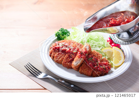 トンカツのトマトソース仕立て トンカツのトマトソース仕立て 121465017