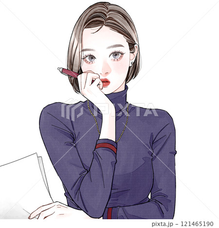 仕事をしている女性 121465190