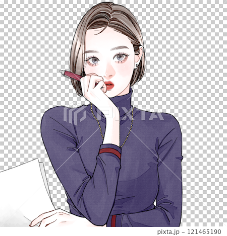 仕事をしている女性 121465190