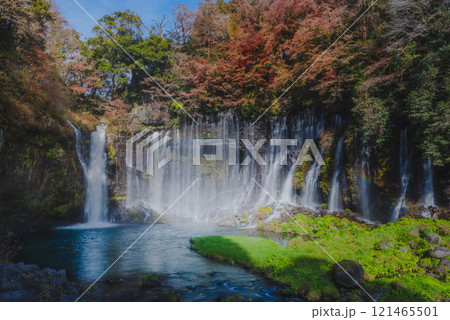 白糸の滝・自然が織りなす水のカーテン 121465501