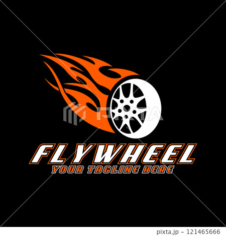 auto flywheel sport racing logo design vector 121465666