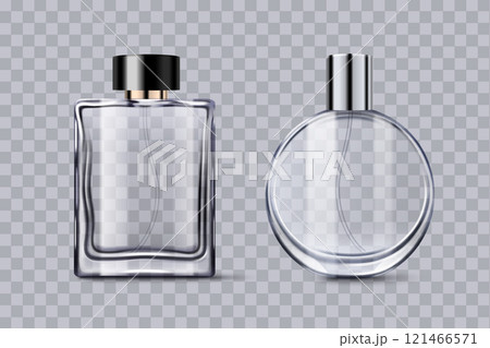 Fragrance glass bottle mockups set Fragrance glass bottle mockups set 121466571