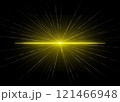 暗闇から放射されるレーザー光 121466948