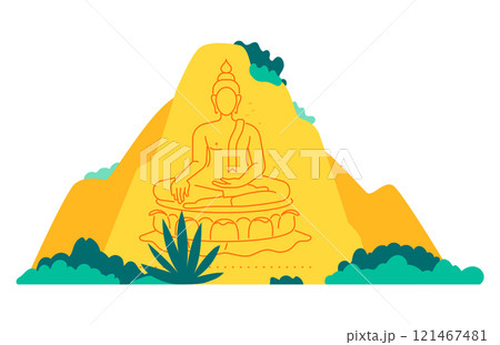 Khao Chi Chan - modern flat design style single isolated image Khao Chi Chan - modern flat design style single isolated image 121467481