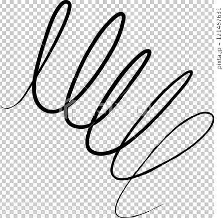 Spiral and swirl brush strokes. Design decoration Spiral and swirl brush strokes. Design decoration 121467631