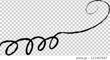 Spiral and swirl brush strokes. Design decoration 121467687