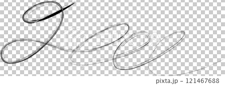 Spiral and swirl brush strokes. Design decoration 121467688