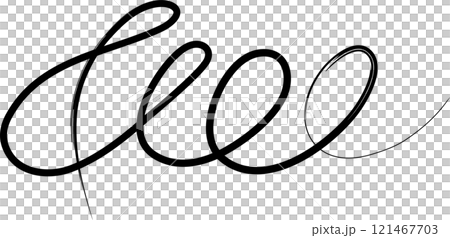 Spiral and swirl brush strokes. Design decoration 121467703