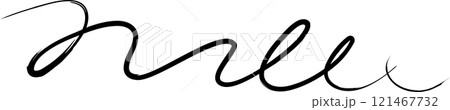 Spiral and swirl brush strokes. Design decoration 121467732