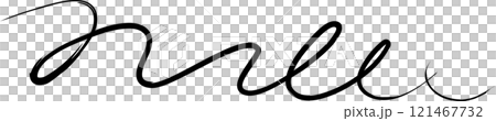 Spiral and swirl brush strokes. Design decoration 121467732